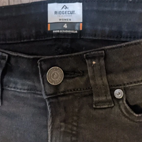 Black Mid-rise Skinny Carpenter Jeans - Picture 2 of 9